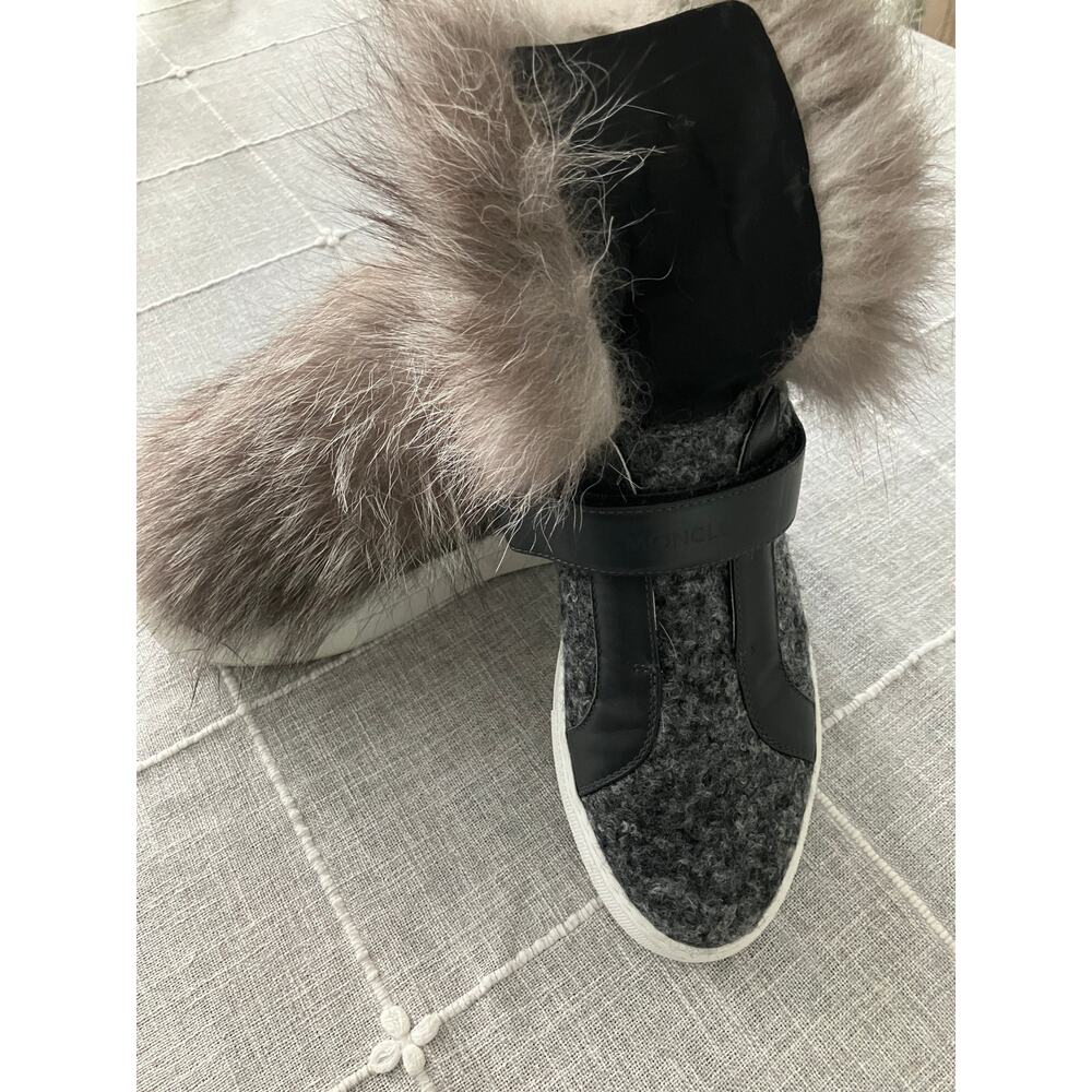 Moncler Victoire Gray Fox Trainers sz 38 - Picture 8 of 8